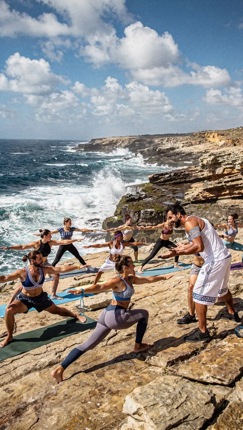 Προπόνηση αντοχής σε εξωτερικό χώρο με ήλιο και δέντρα