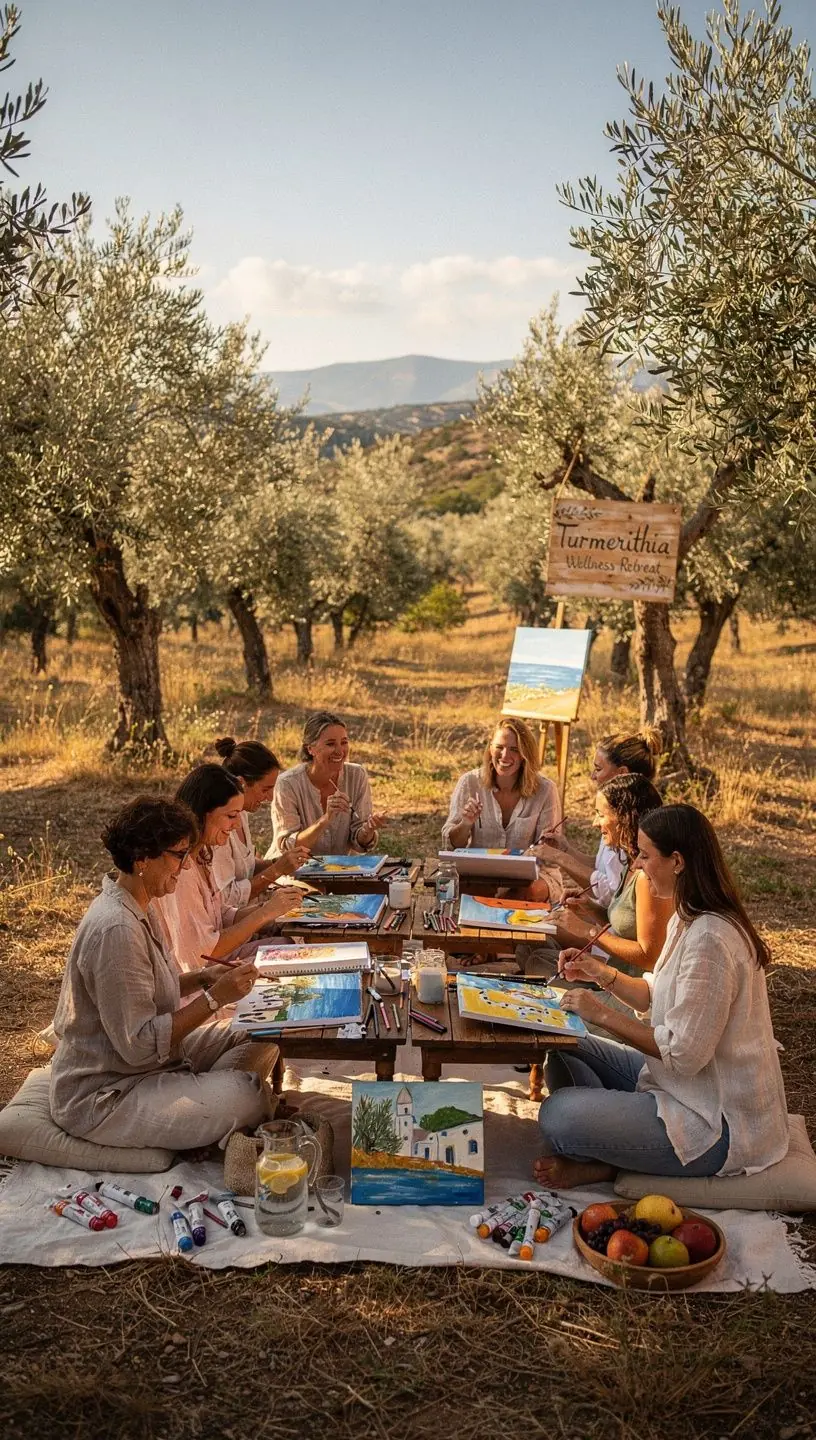 Άτομα που κάνουν γιόγκα σε παραλία κατά τη διάρκεια του ηλιοβασιλέματος