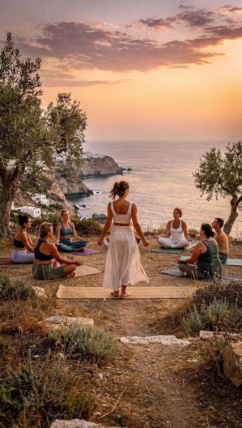 Ομαδική προπόνηση σε εξωτερικό χώρο, με συμμετοχή ανθρώπων από διαφορετικές ηλικίες.