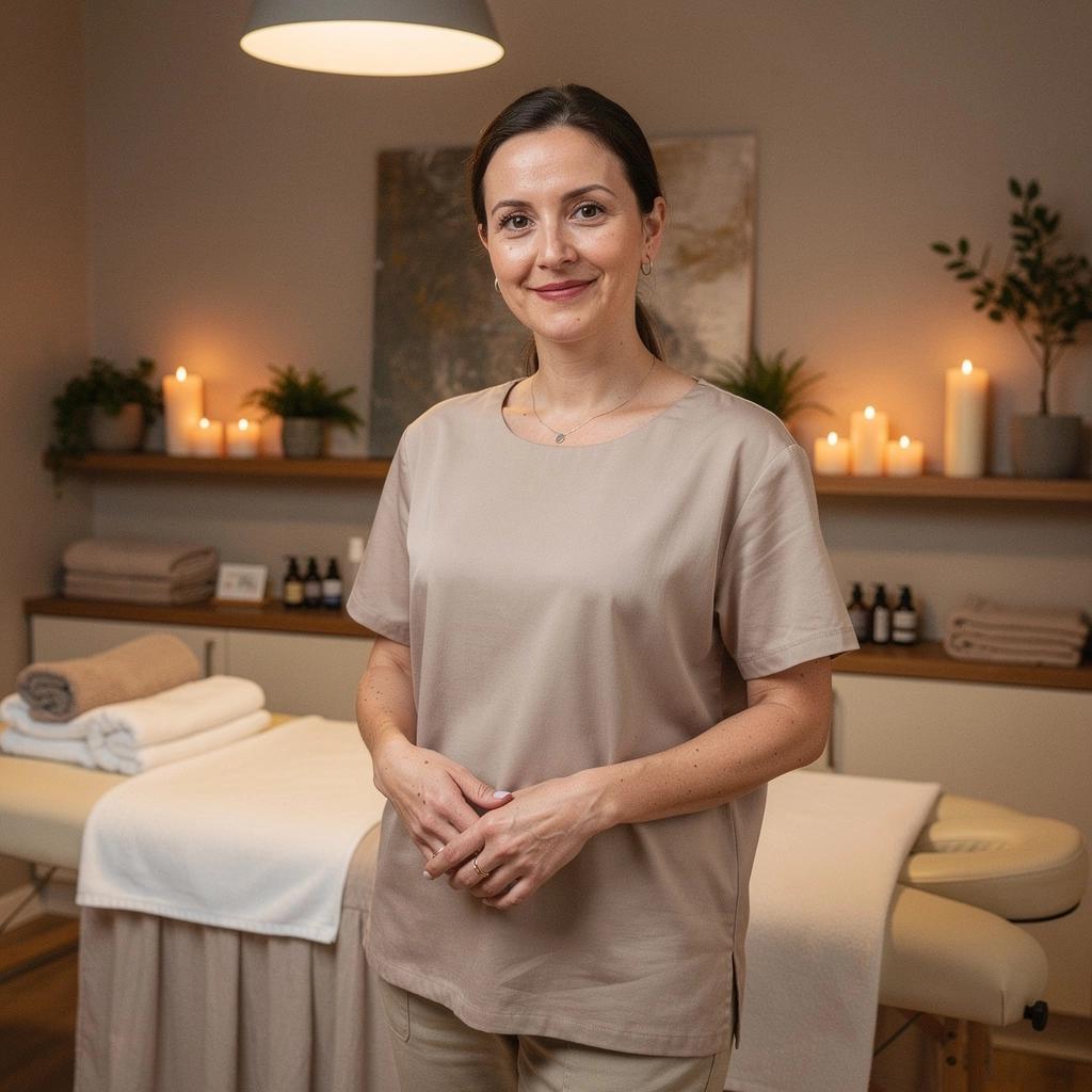 Γυναικεία ομάδα που κάνει γιόγκα σε γκαζόν με λουλούδια